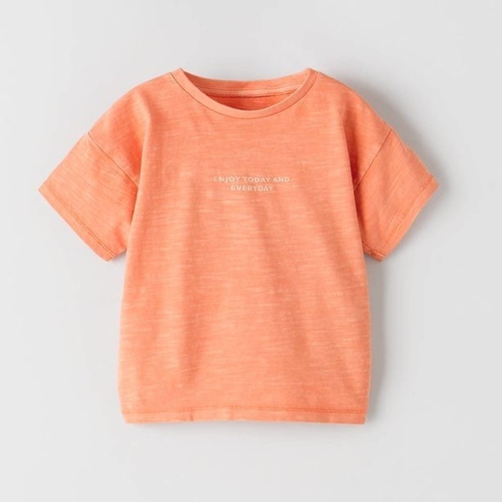 Zara 12/18M Enjoy Today and Everyday T-Shirt